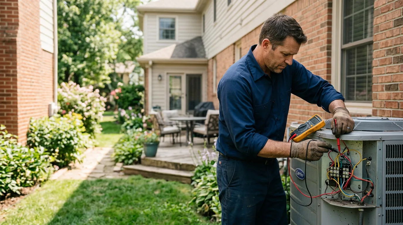 HVAC technician working near Diana, WV